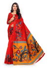 Red Colour Exclusive Party Wear Bhagalpuri Printed Saree B-002